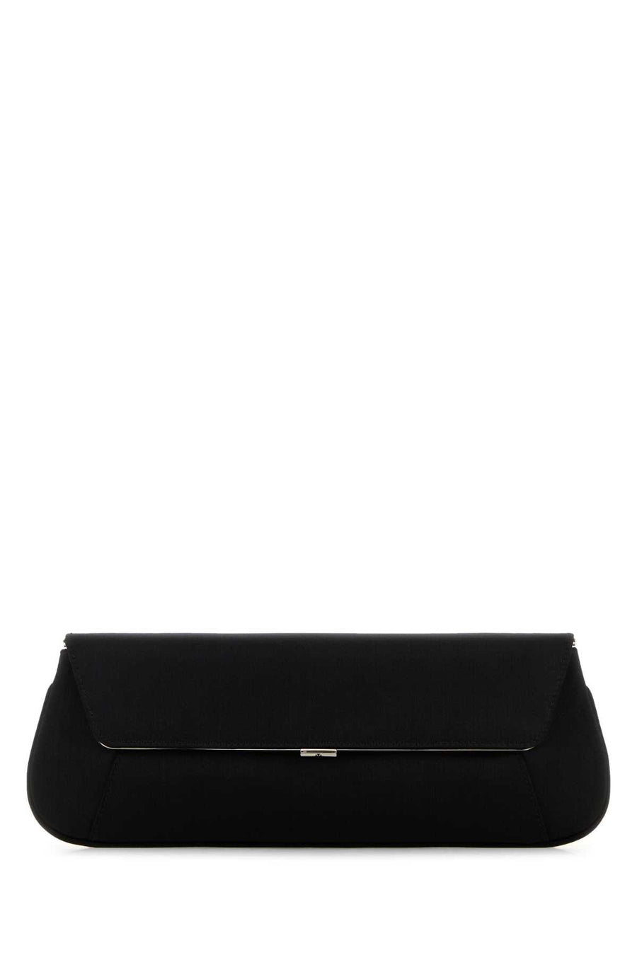 Amina Muaddi Blasilhar Clutch — Black