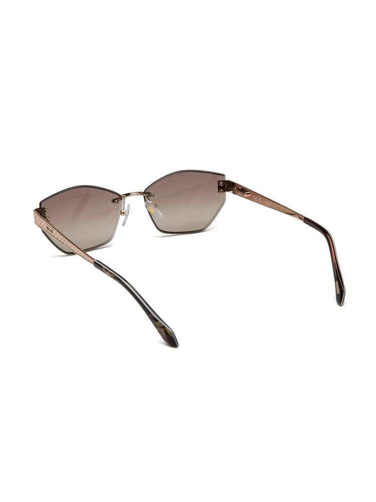Just Cavalli Sjc202 Metal Hexagonal Frame Sunglasses — Gold