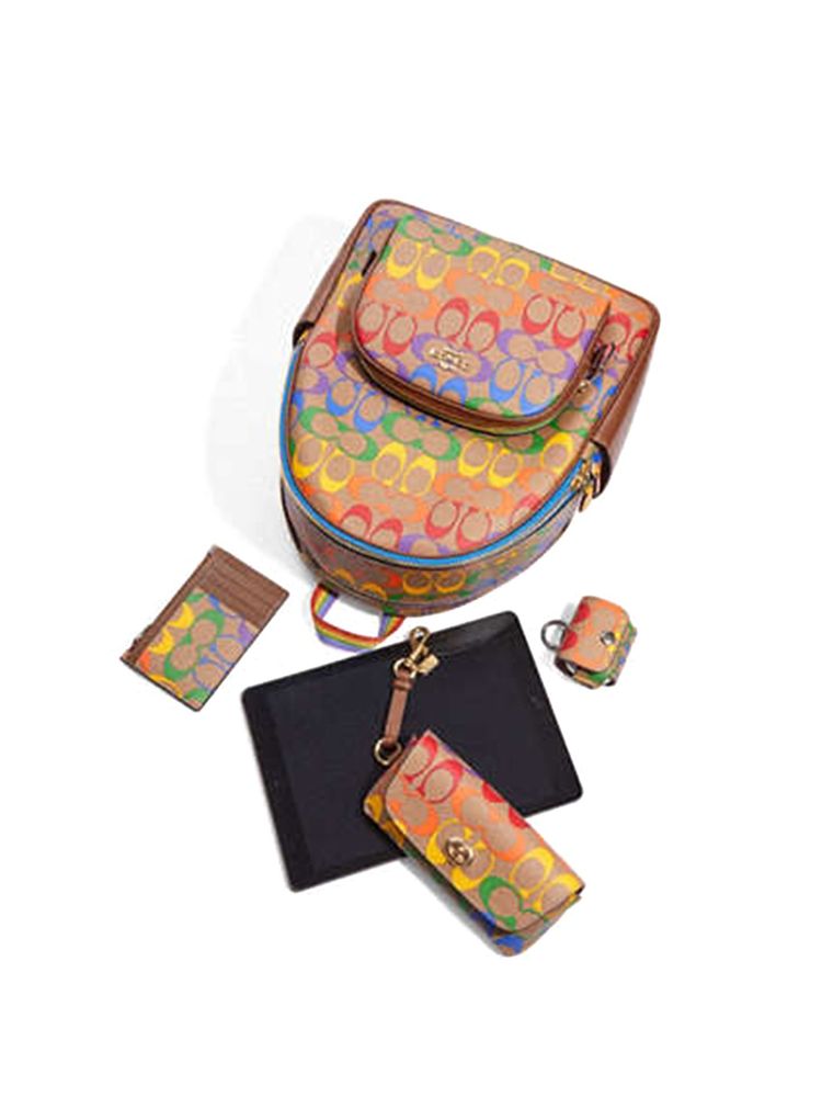 Coach Court Backpack — Multicolor