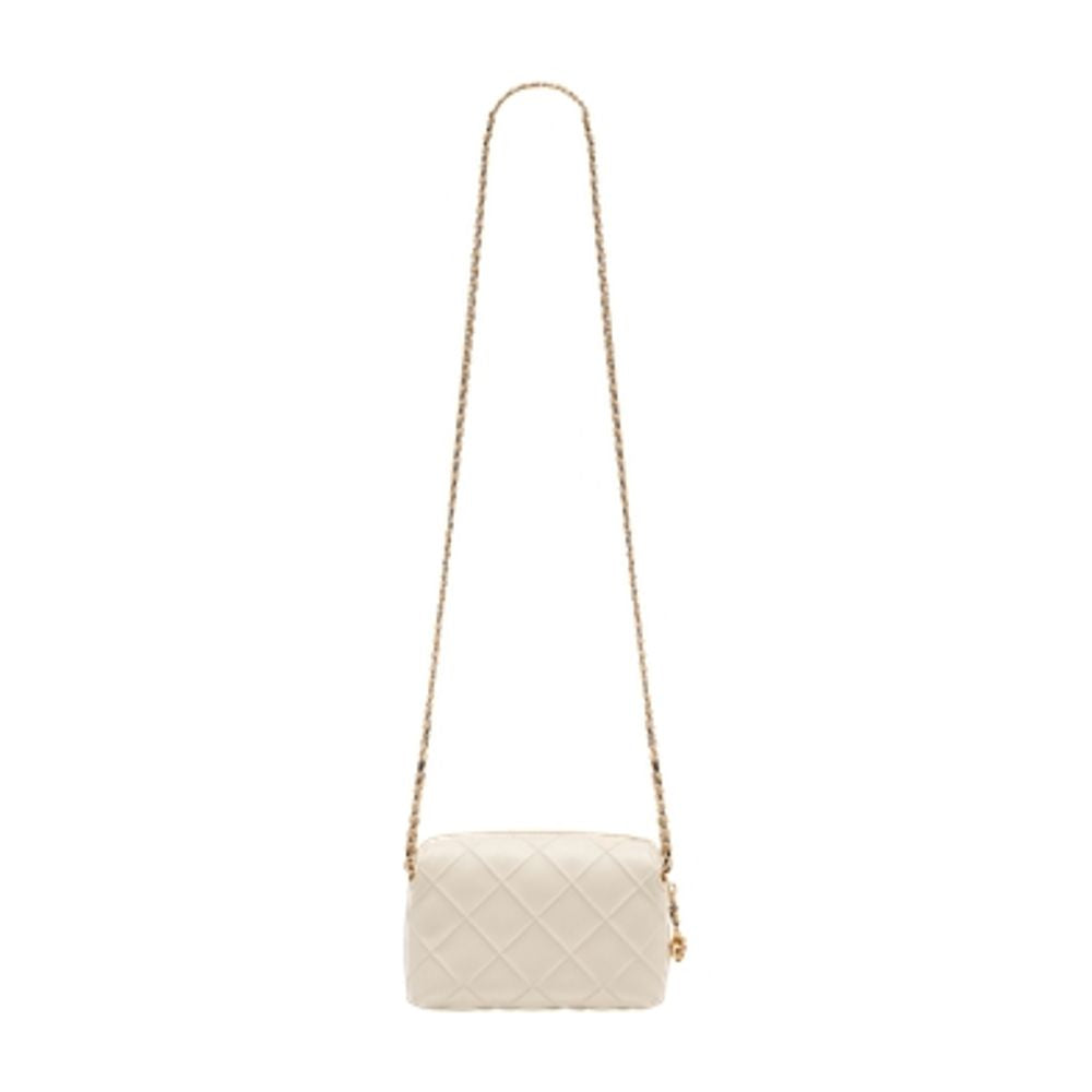 Tory Burch Fleming Crossbody Bag — Beige Lambskin