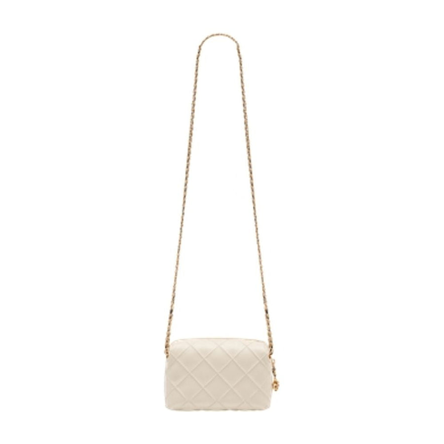 Tory Burch Fleming Crossbody Bag — Beige Lambskin