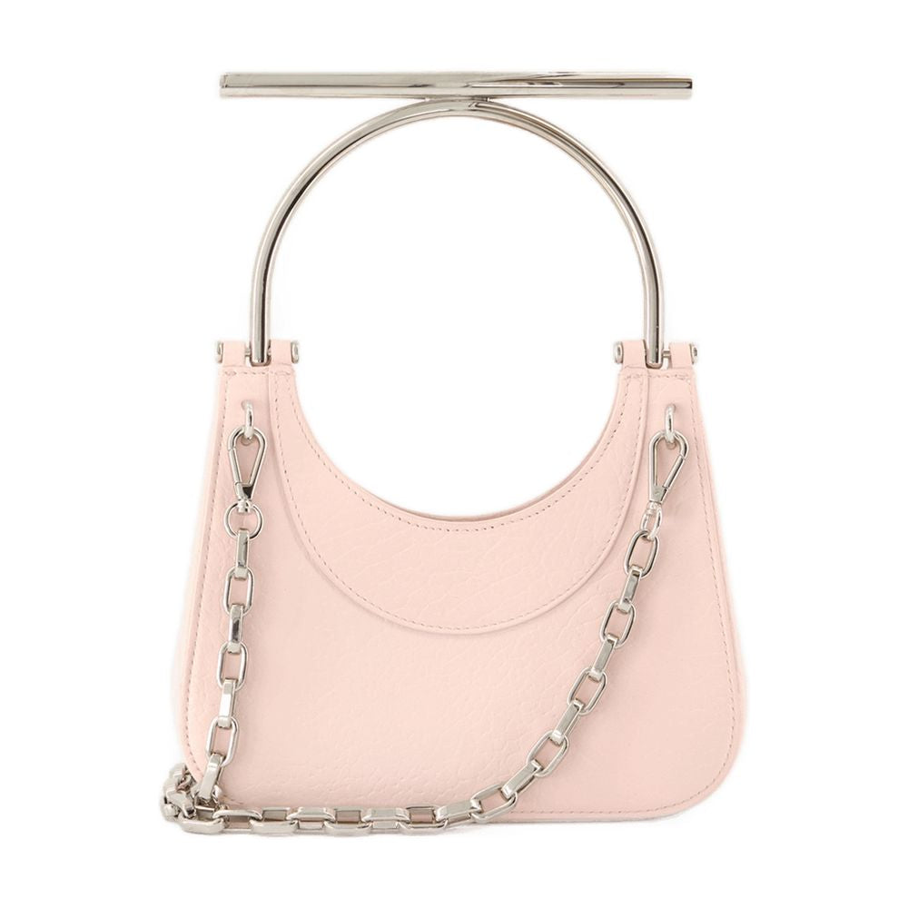 Alexander Mcqueen Chain-Accented Lambskin Mini Bag — Pink