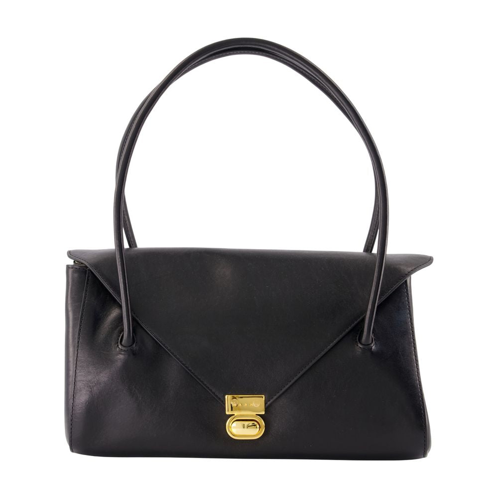 Marni East West Shoulder Bag — Black Calfskin