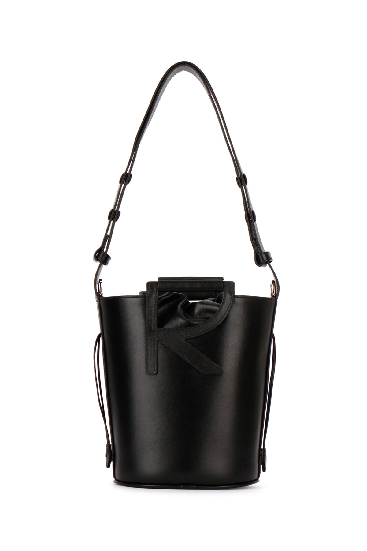 Roger Vivier Bucket Bag — Black Leather
