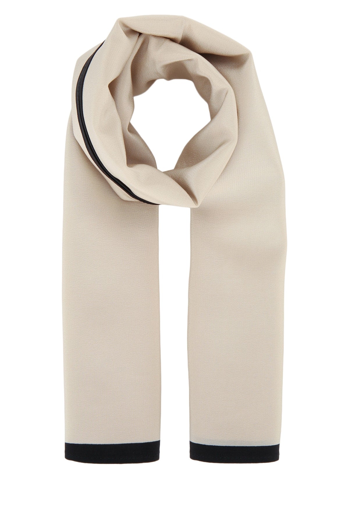 Toteme Centered Scarf — Cream Silk Scarfs