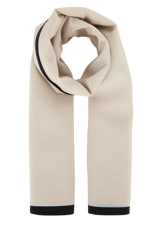 Toteme Centered Scarf — Cream Silk Scarfs