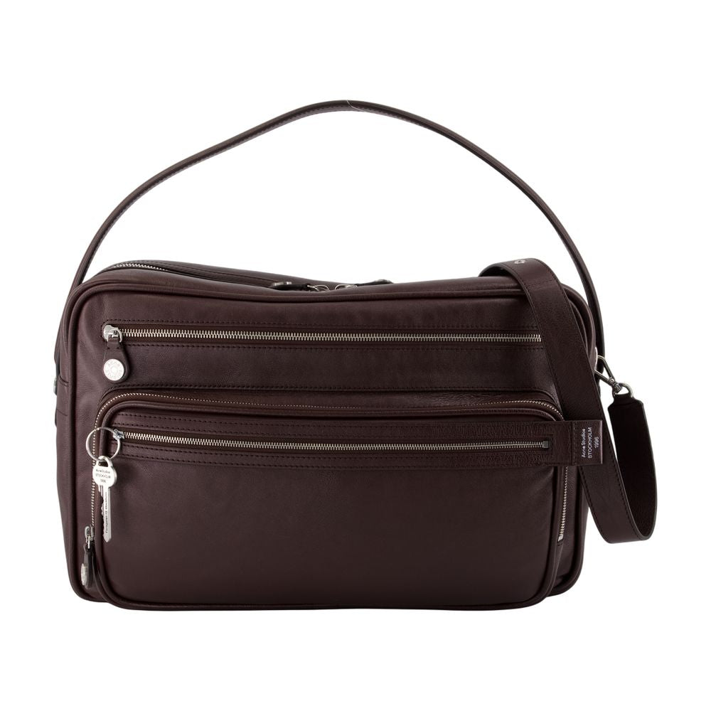 Acne Studios Shoulder Bag — Brown Calfskin