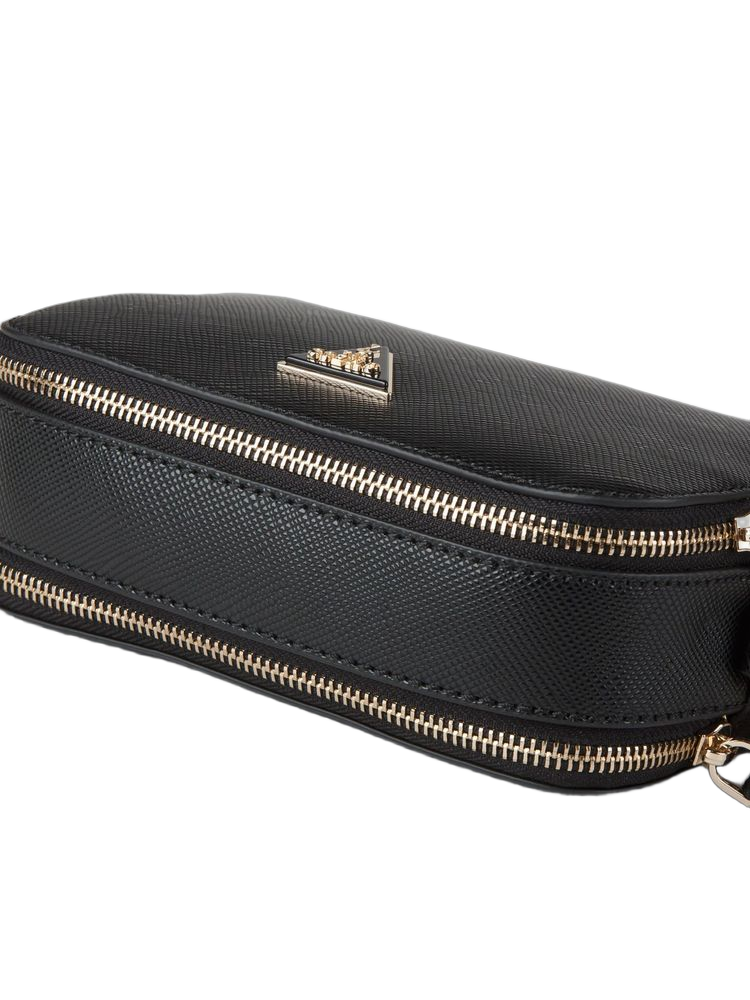 Guess Noelle Ii Crossbody Bag — Black Polyurethane
