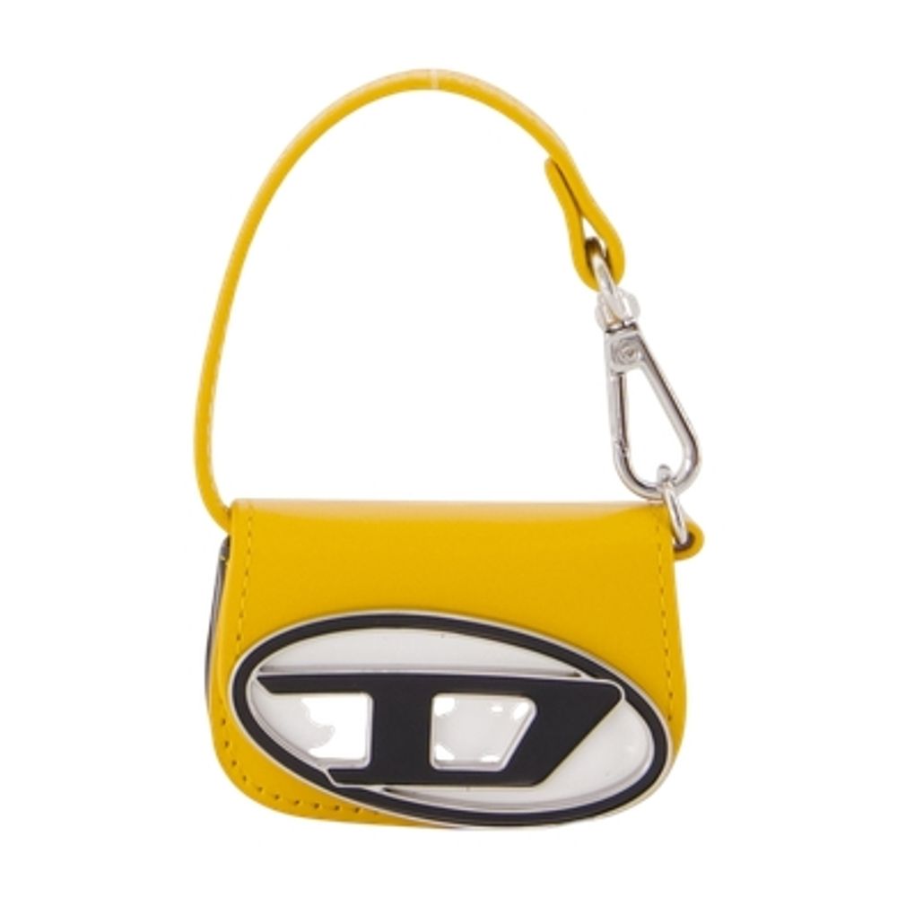 Diesel Logo-Patch Leather Mini Bag — Yellow Cowhide