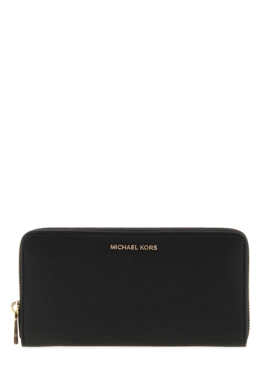 Michael By Kors Slim Wallet — Black Cow Leather