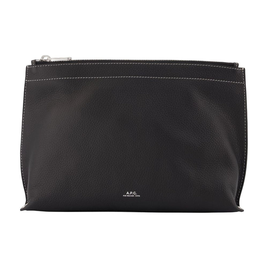 A.p.c. Clutch — Black Cowhide Wallet
