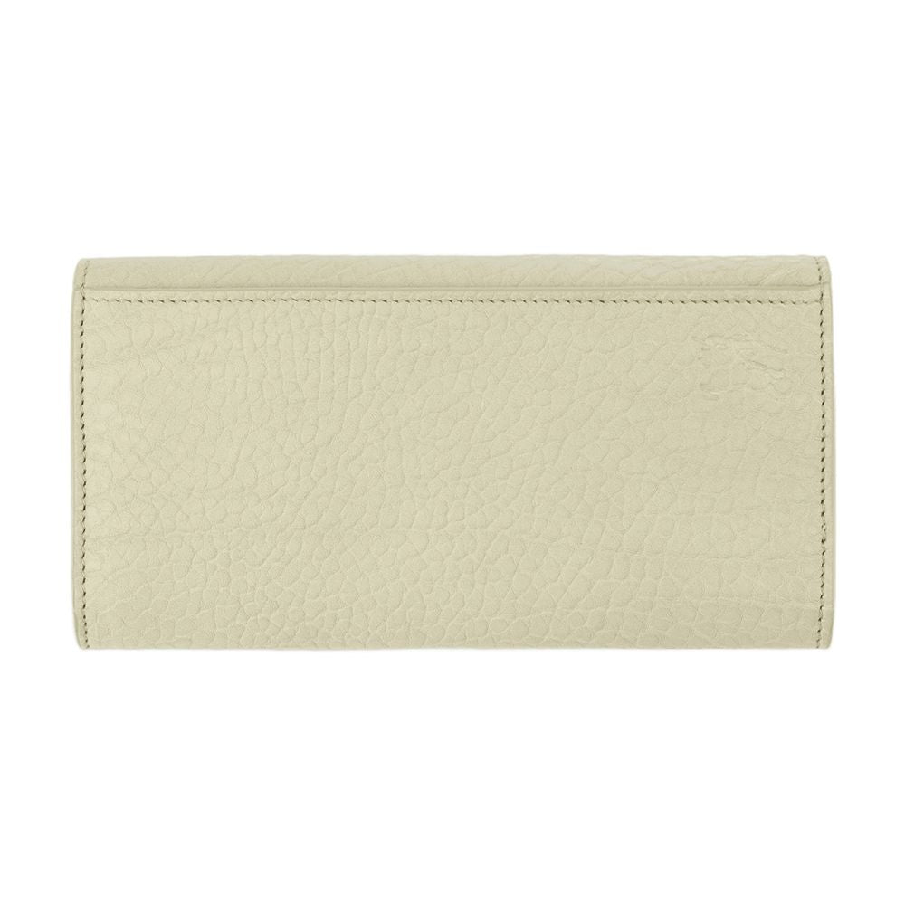 Burberry Chess Wallet — Beige Calfskin Accessories /