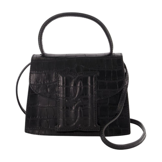 By Malene Birger Top Handle Bag — Black Calfskin
