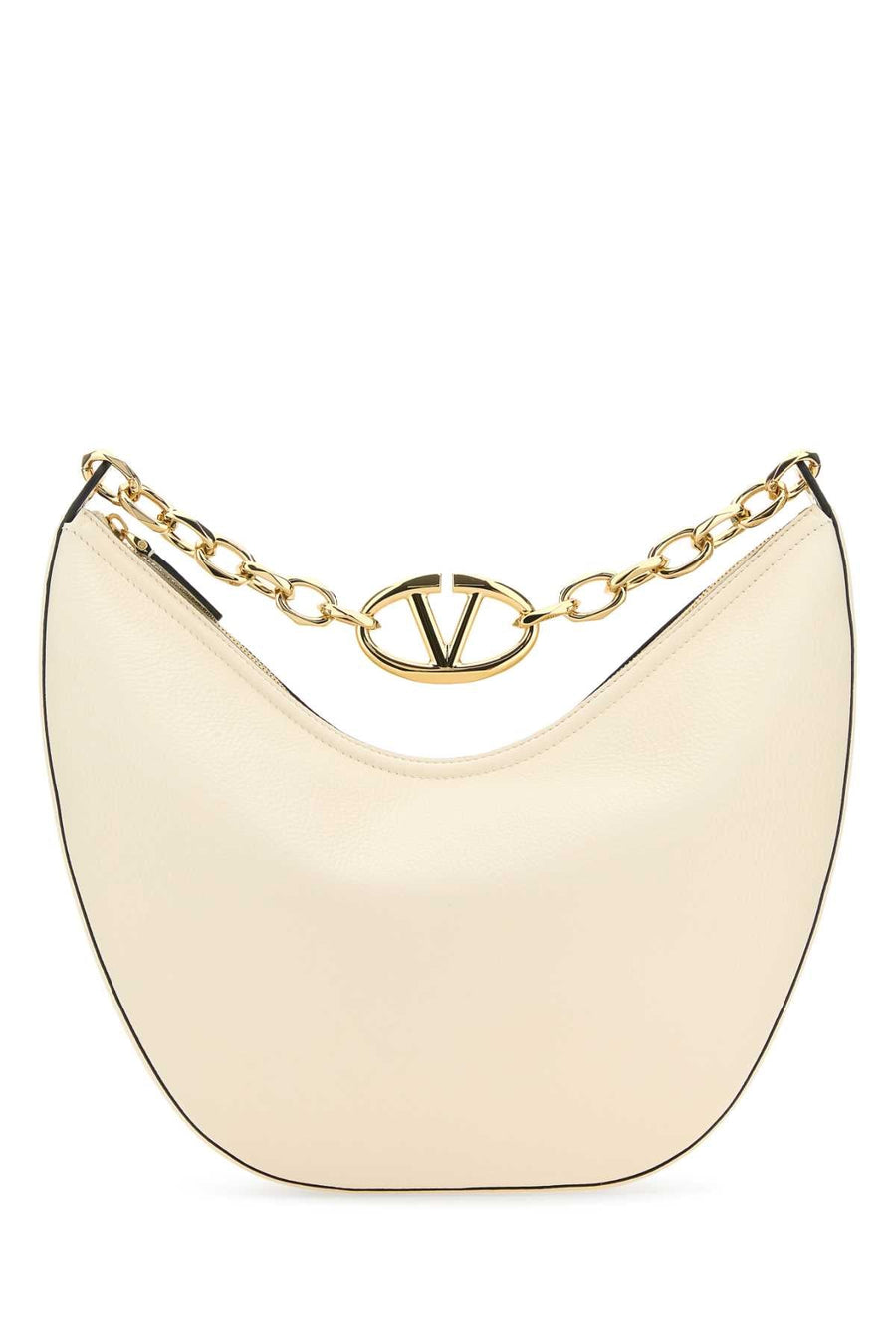Valentino Garavani Vlogo Chain Shoulder Bag — White