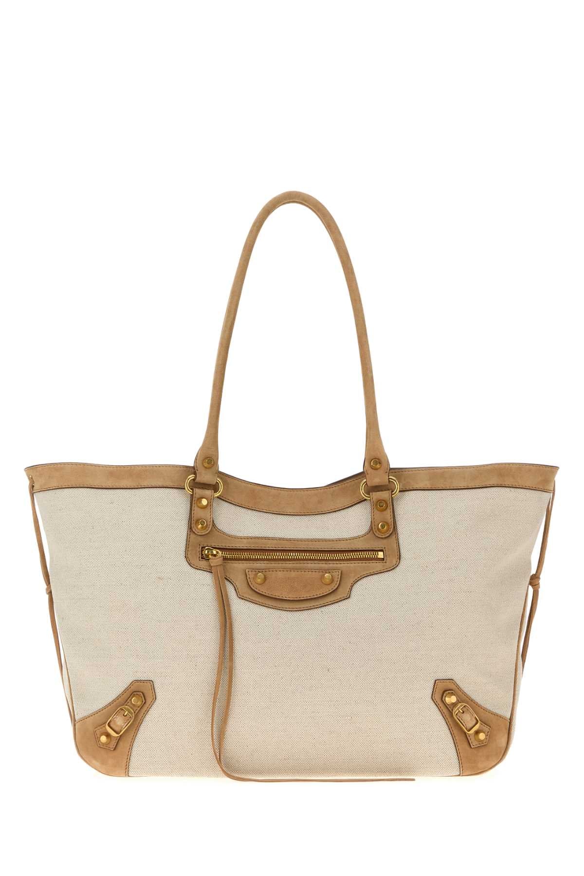 Balenciaga Le City Beach Tote Bag — Beige