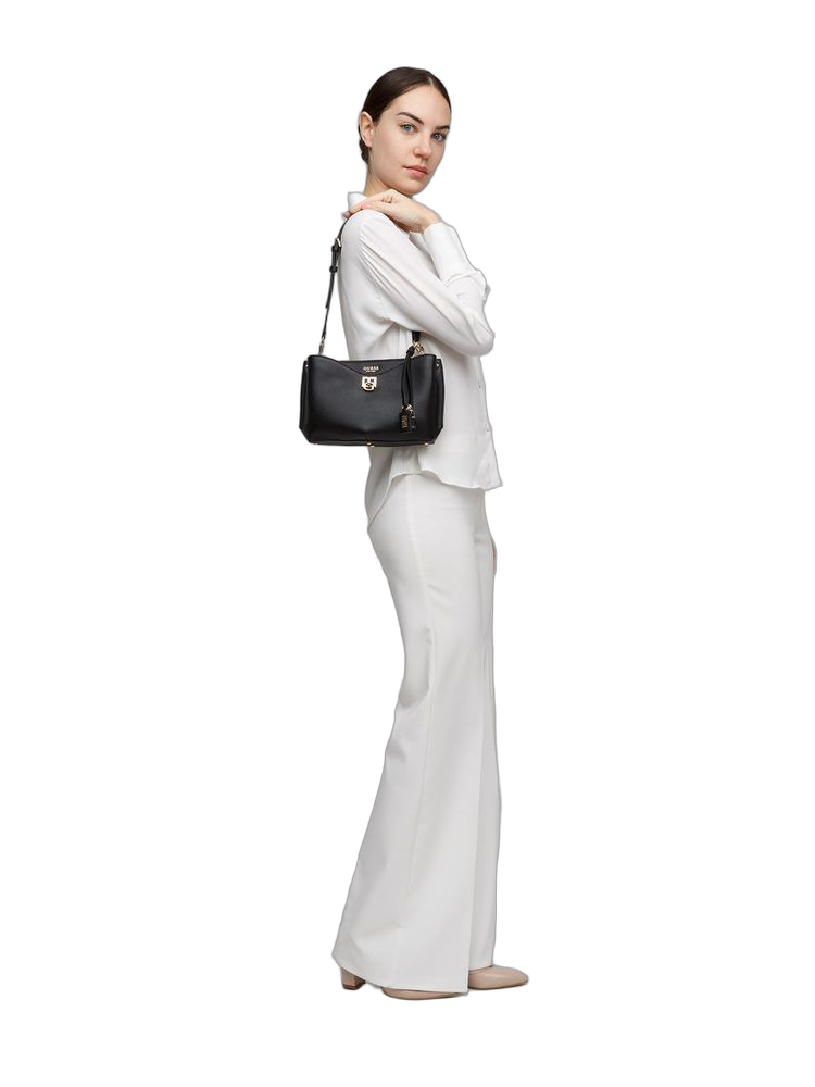 Guess Shoulder Bag — Black Polyurethane