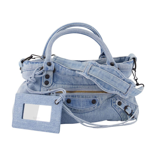 Balenciaga Le City First Shoulder Bag — Blue Denim
