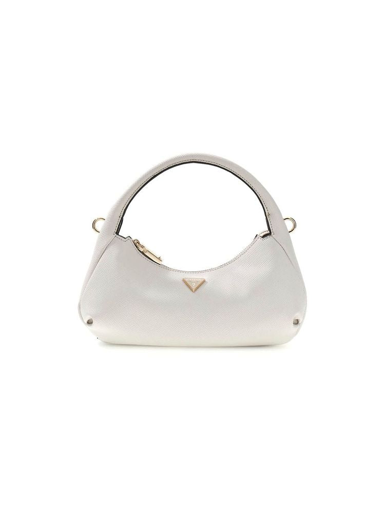 Guess Gilda Hobo Bag — White Polyurethane