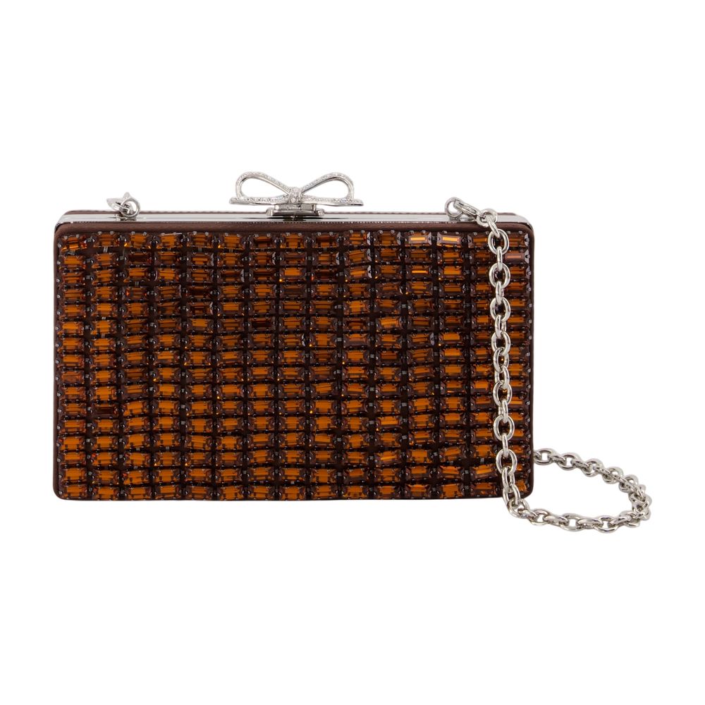 Self-Portrait Clutch — Brown Synthetic