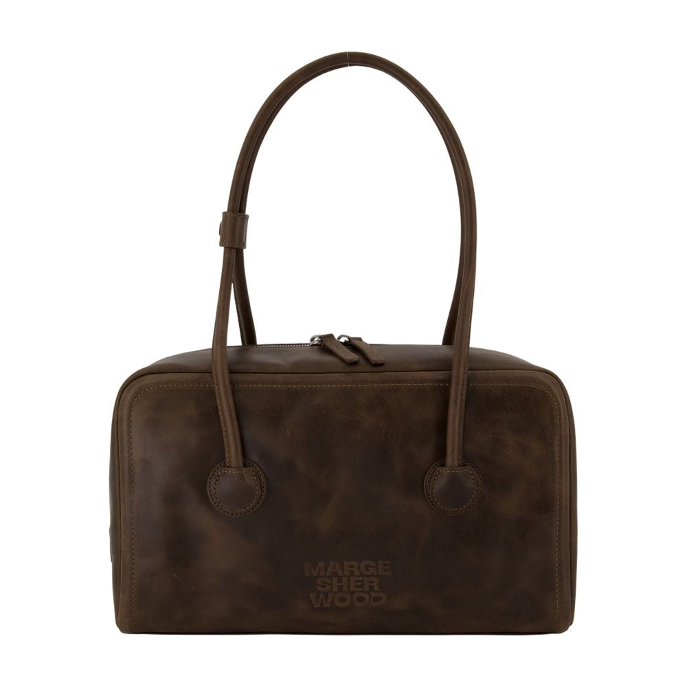 Marge Sherwood Soft Cowhide Shoulder Bag — Brown