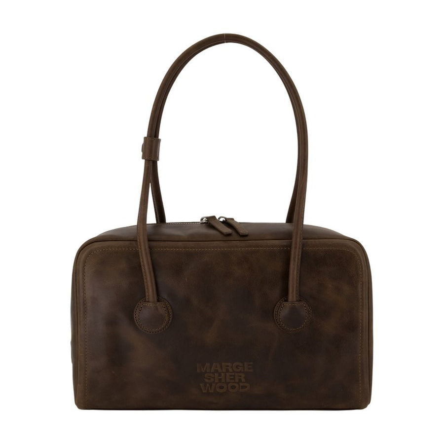 Marge Sherwood Soft Cowhide Shoulder Bag — Brown