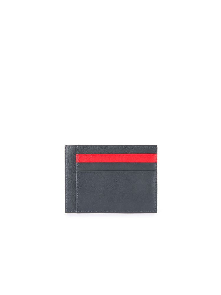 Piquadro Urban Card Case — Gray Leather Cases