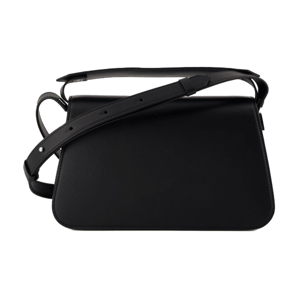 Lanvin Concerto Arpege Shoulder Bag — Black Calfskin