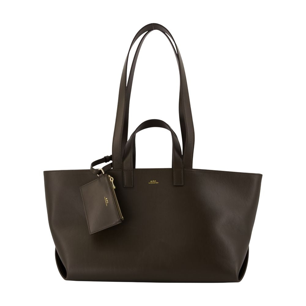 A.p.c. Le Drummer Shoulder Bag Khaki Cowhide