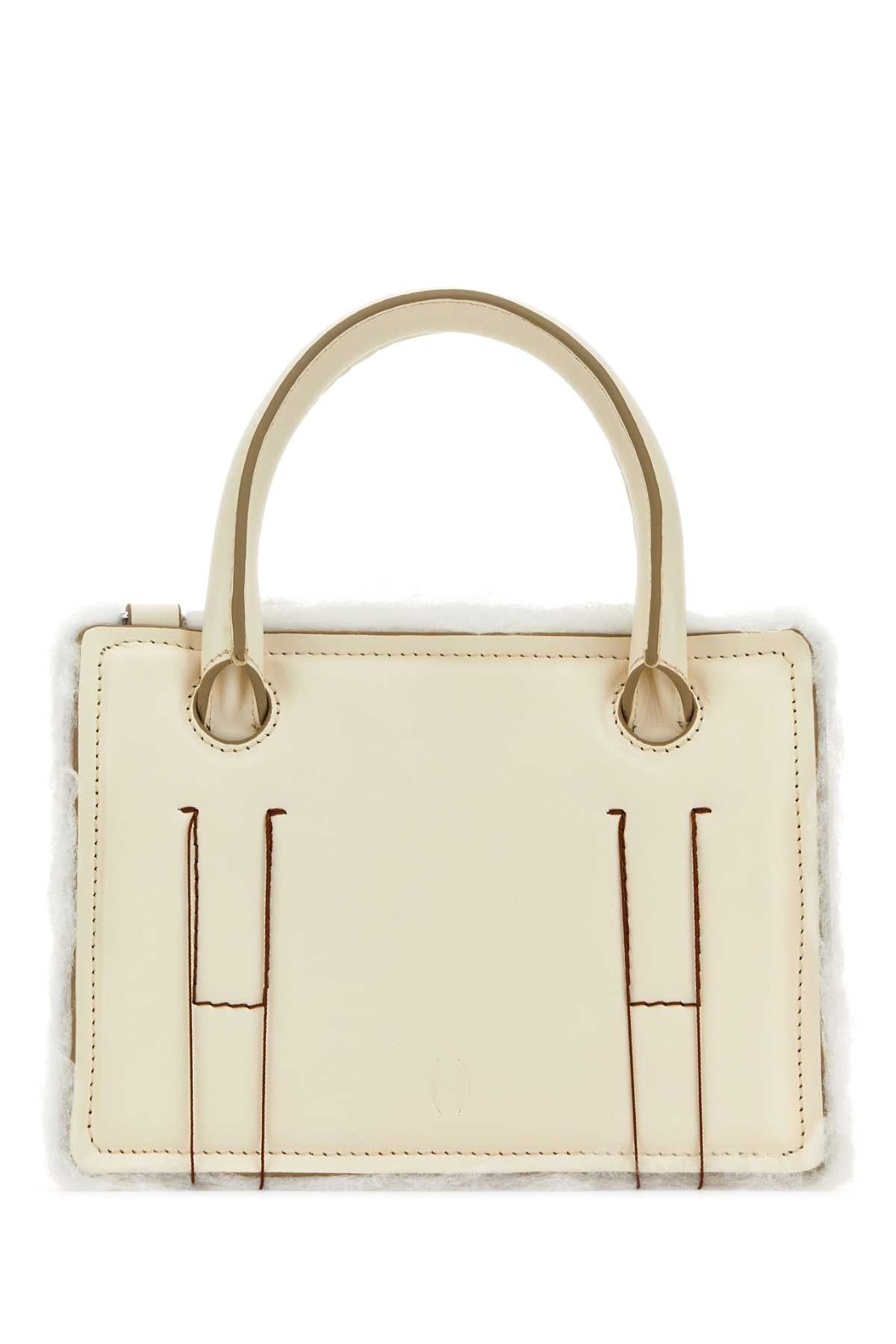 Dentro Top Handle Bag — Cream