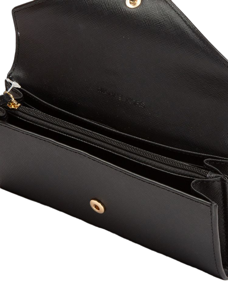 Michael Kors Jet Set Travel Wallet — Black Leather