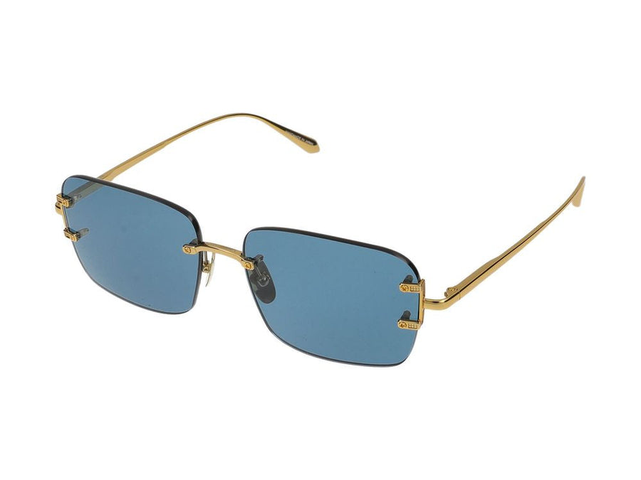 Linda Farrow Lfl1476 Sunglasses — Yellow Gold Titanium