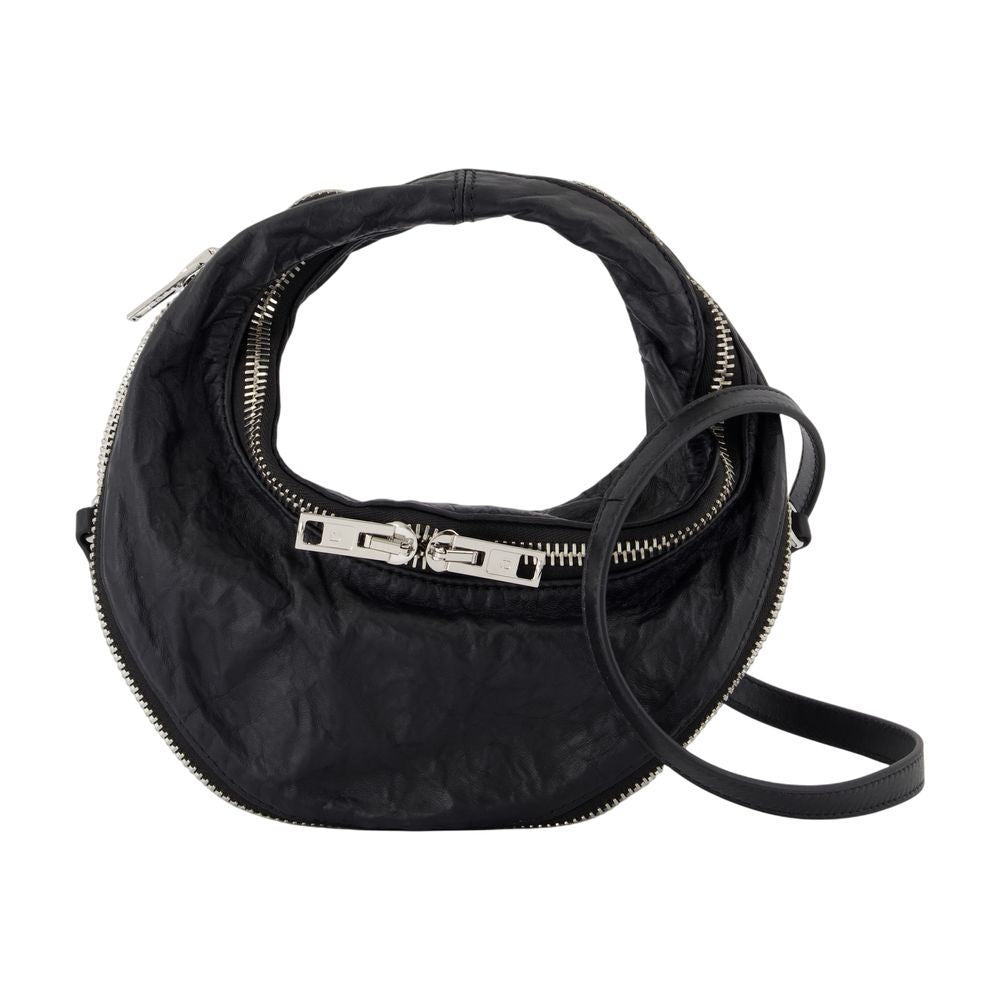 Alexander Wang Twyst Crossbody Bag — Black Calfskin