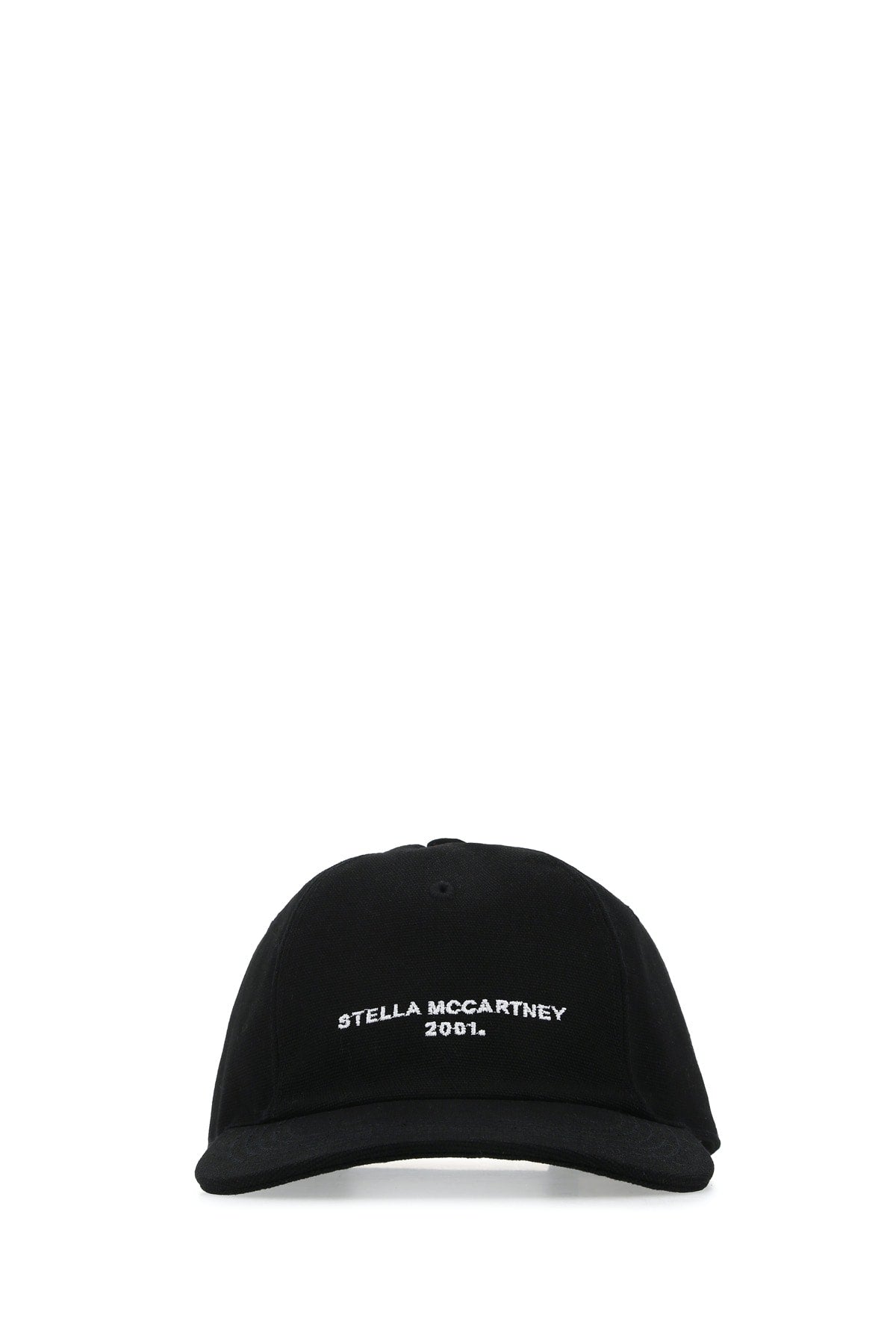 Stella Mccartney 570194wp0023 Logo-Embroidered Baseball Cap — Black Cotton Caps