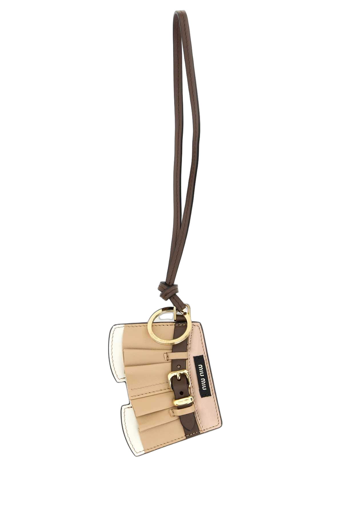 Miu Miu Quilted Leather Coin Purse — Beige Purses