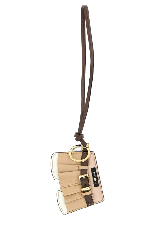 Miu Miu Quilted Leather Coin Purse — Beige Purses