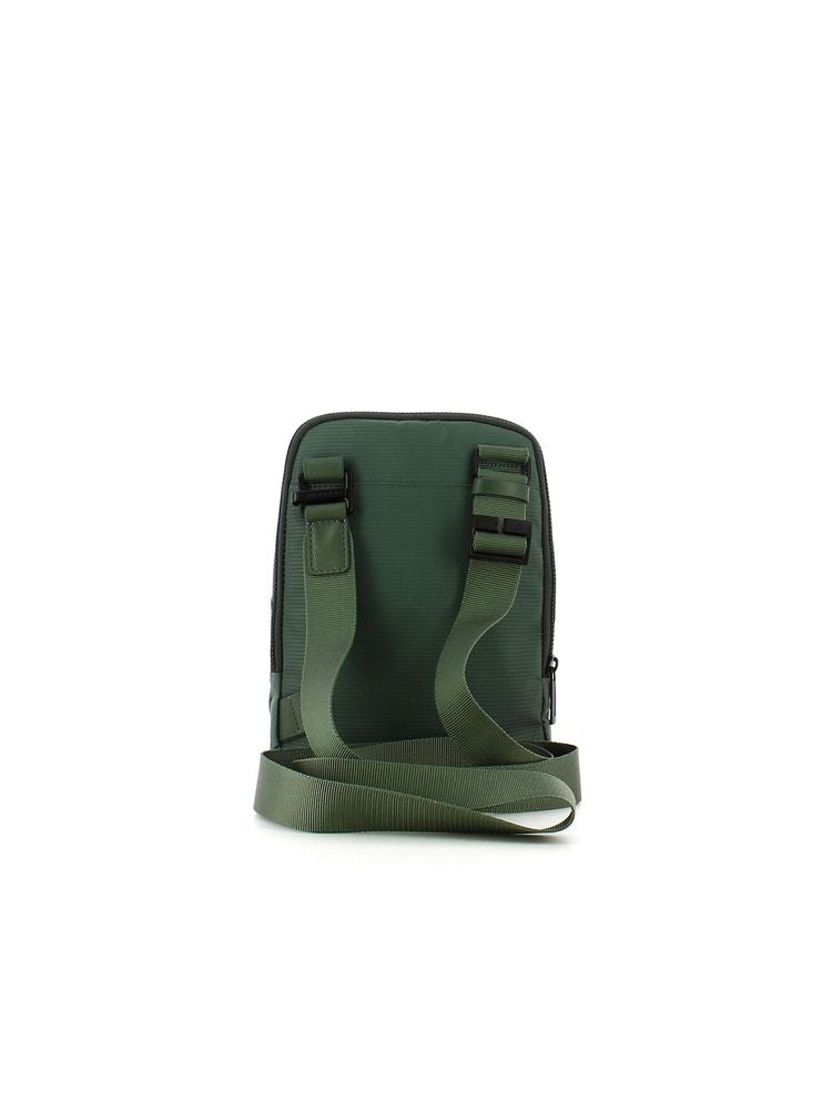 Piquadro Recycled Polyester Mini Crossbody Bag — Green