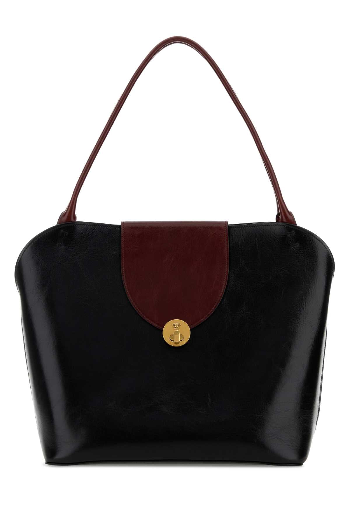 Versace Handle Shoulder Bag — Black