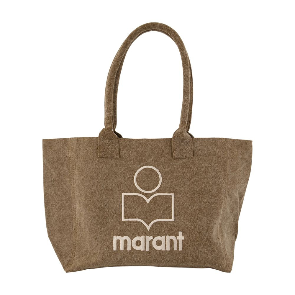 Isabel Marant Yenky Tote Bag — Khaki Cotton