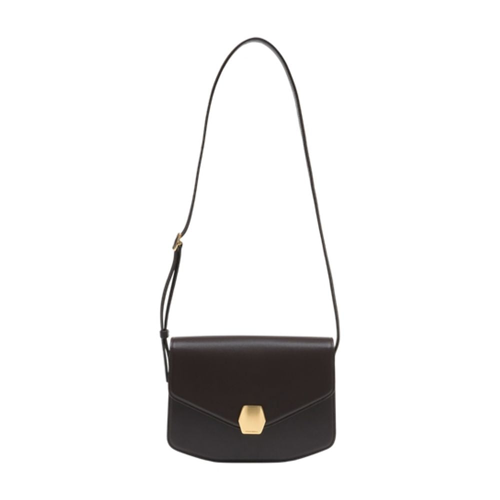 Officine Générale Le Junebag Crossbody Bag — Brown Cowhide