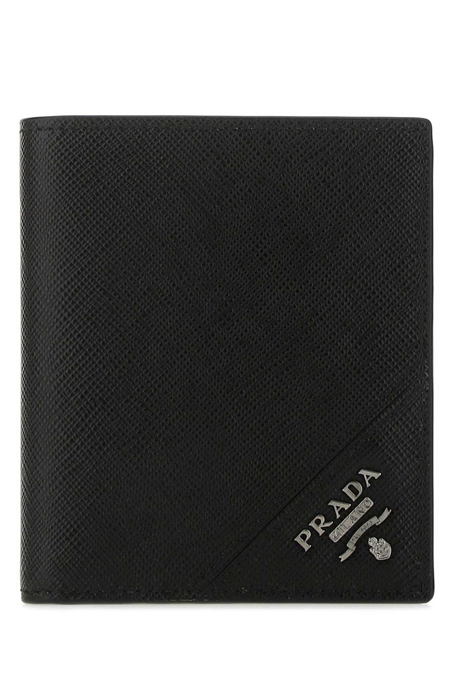Prada Vitello Leather Wallet — Black