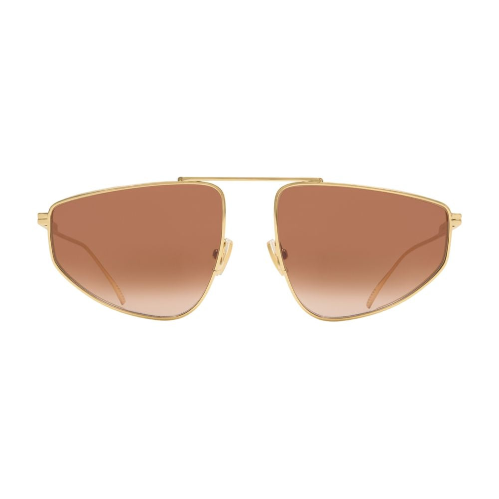 Bottega Veneta Bv1466s-004 Metal Frame Sunglasses — Gold