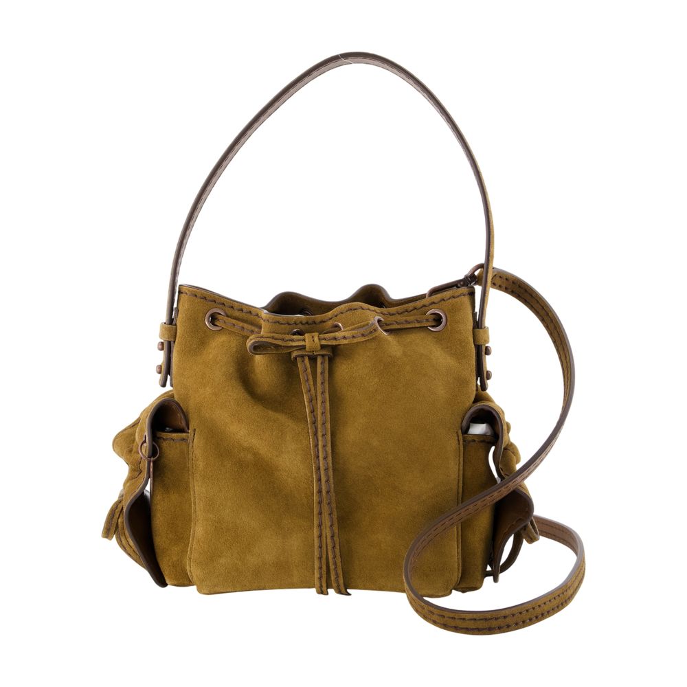 Acne Studios Multipocket Calfskin Crossbody Bag — Brown