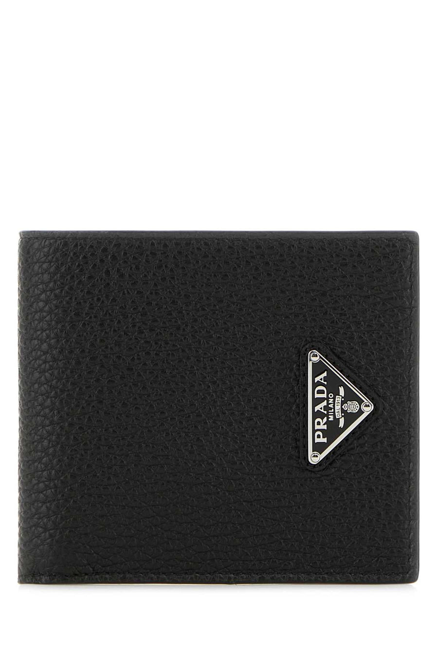 Prada Vitello Leather Wallet — Black