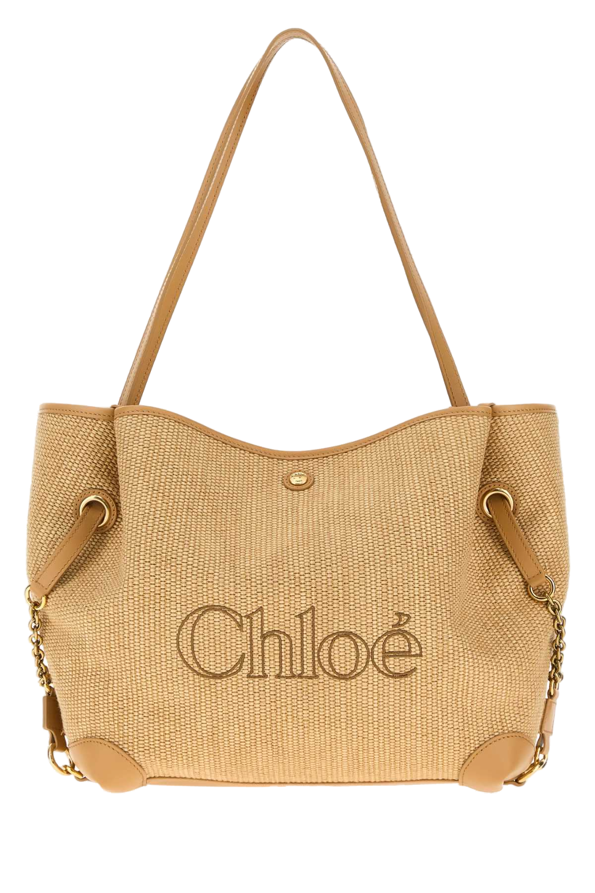 Chloé Clover Shoulder Bag — Brown
