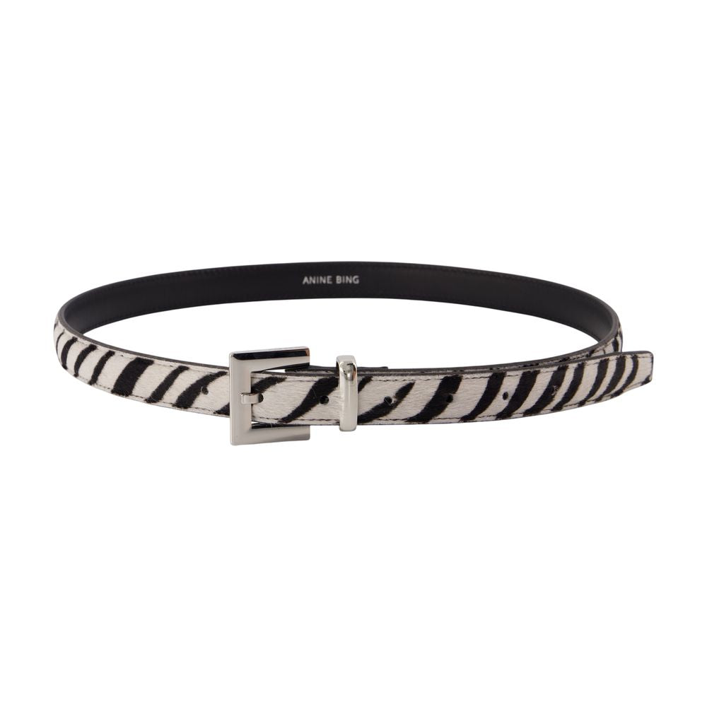 Anine Bing Nicola Belt — Black Cowhide