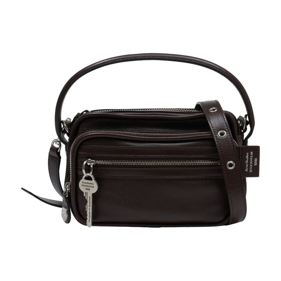 Acne Studios Camero Kit Shoulder Bag — Black Calfskin