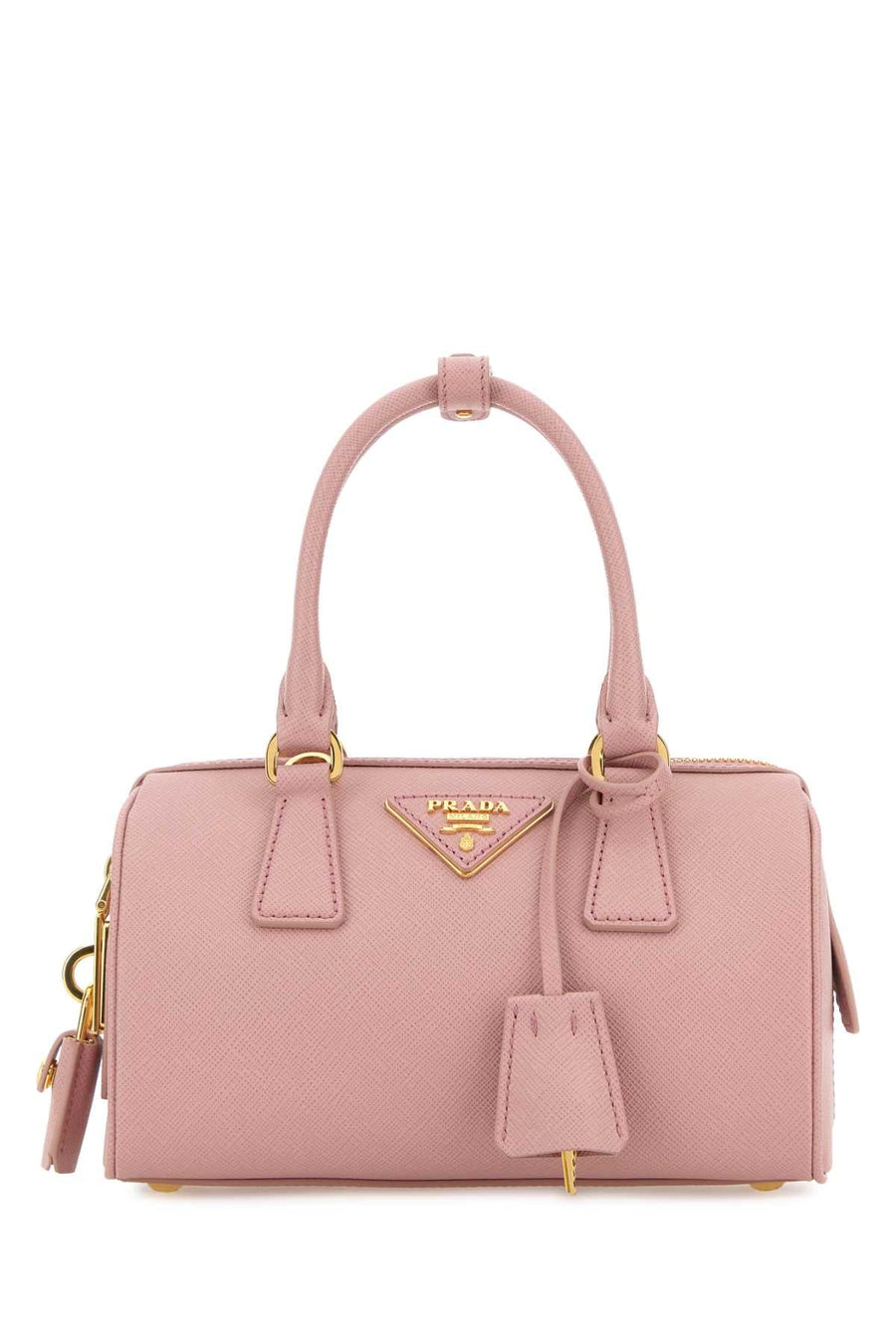 Prada Bauletto Top Handle Bag — Pink