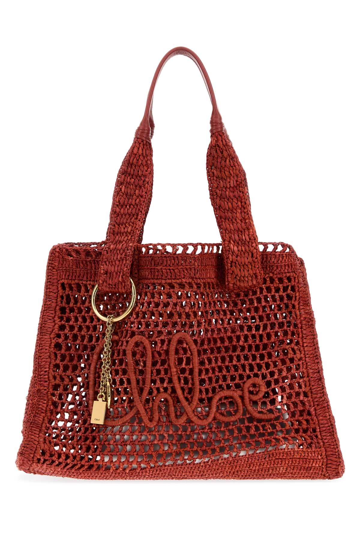 Chloé Summer Banana Shoulder Bag — Red