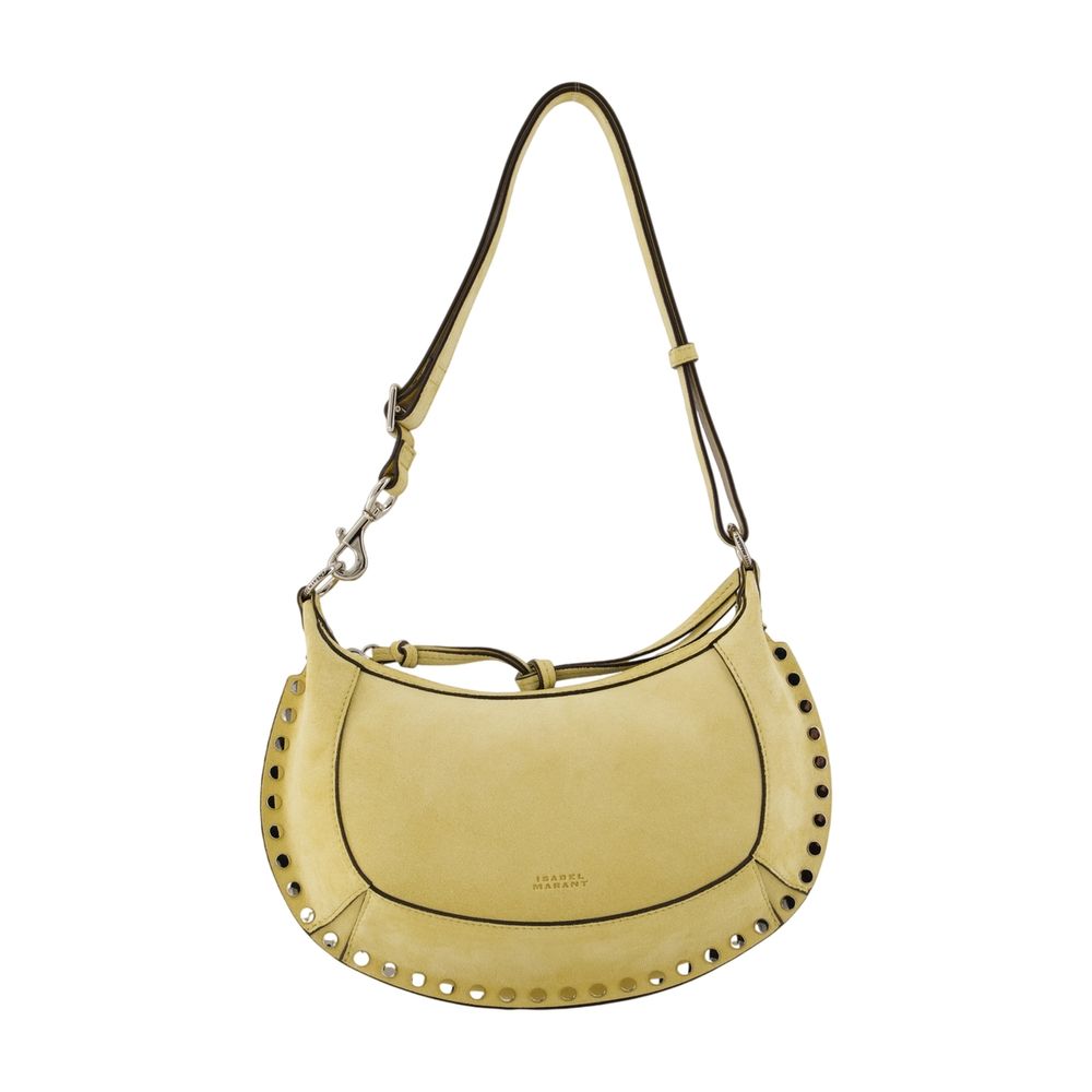 Isabel Marant Oskan Moon Shoulder Bag — Yellow Lambskin