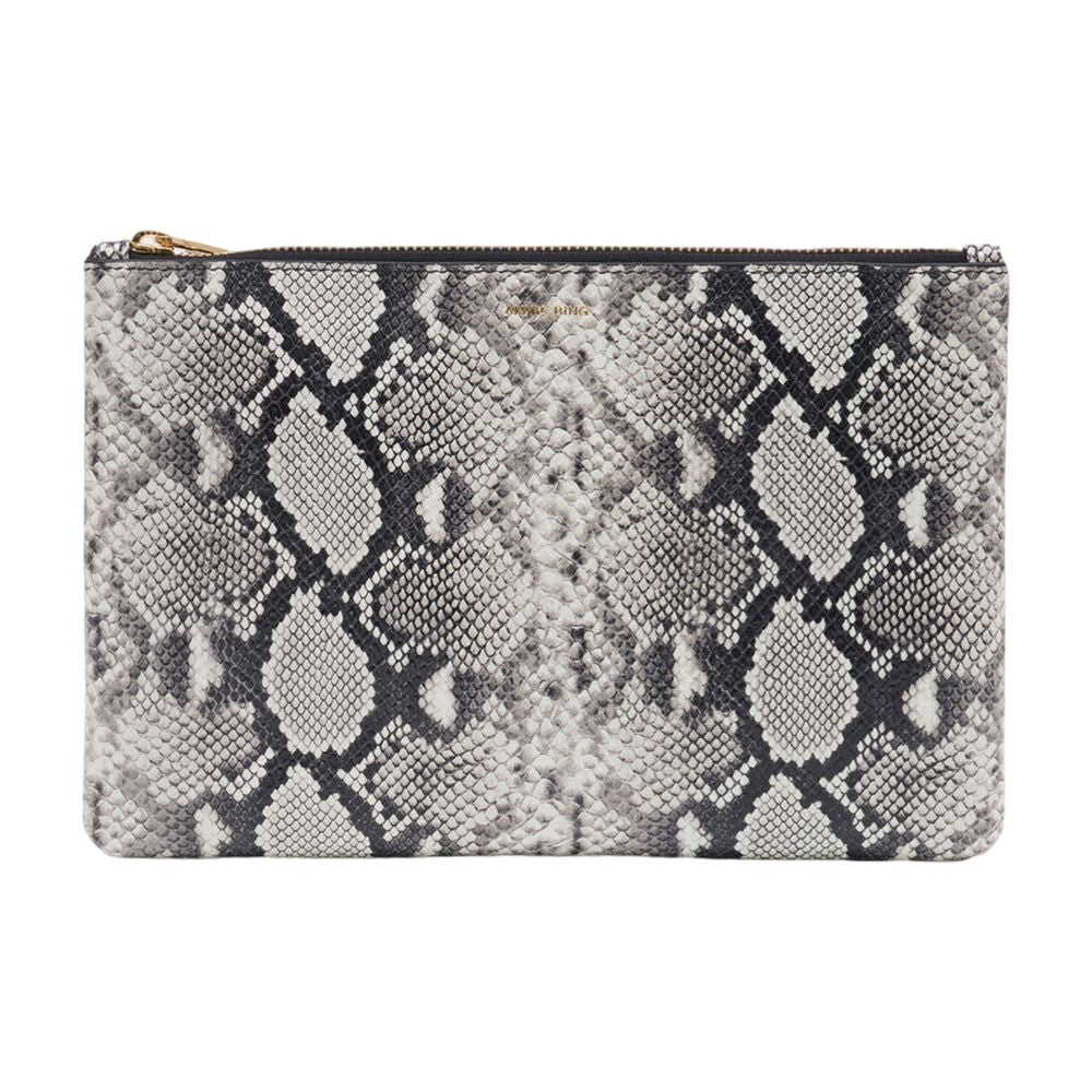 Anine Bing Elly Clutch — Gray Calfskin